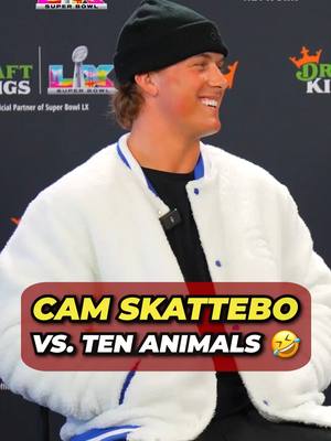 How many animals could Cam Skattebo take in a fight? 🤨🤣 #jaxsondart #camskattebo #newyork #giants #nfl
