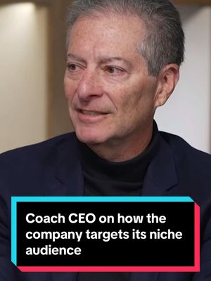Coach CEO Todd Kahn says that the company is well positioned to appeal to its niche target audience because of its accessibility and affordability. #fashion #business #CEO #clothes 