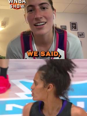 Don’t read too much into it, lip readers! Seerat went straight to the source, and Kate Martin said it was all positive affirmations between her and Skylar Diggins. #unrivaled #katemartin #skylardiggins #affirmations #ringerwnba 