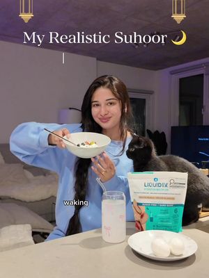 Realistic suhoor that keeps me full & hydrated all day 🤍✨ @Liquid I.V.® Canada  #RamadanRoutine #SuhoorIdeas #HealthyFasting #ad #LIVCANADAPARTNER