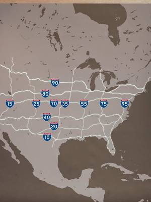 How Freeways Divided the US #map #explained #geography #urbandesign 