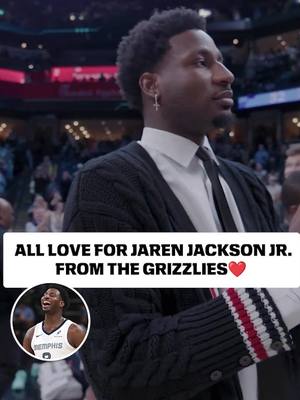 Jaren Jackson Jr. received a warm welcome back in #Memphis after being traded to the Jazz ❤️ (via @memgrizz) #NBA #basketball #hoops 