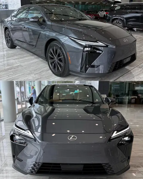 First look! 👀🚘 All-New All-Electric 2026 Lexus ES 350e Premium grade shown with Cloudburst Gray paint. (📸 via @Kenny) #lexususa #lexuses #lexuses350e 