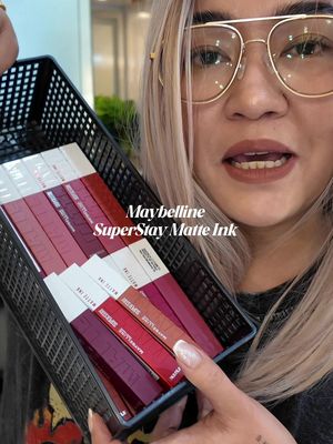 i swatched ALL THE SHADES ng Maybelline Super Stay Matte Ink! 