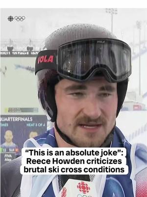“I’ll wait four more years because this is an absolute joke”  Canada’s Reece Howden criticizes the brutal ski cross conditions at #MilanoCortina2026 #Olympics #winterolympics #teamcanada 