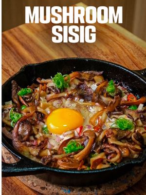 Mushroom Sisig 🍄🔥w/my brother @kubo6ix  We went all in on texture for this one. King oyster mushrooms for that meaty chew, oyster mushrooms for the crisp. So you get crispy and chewy in every bite, just like a proper sisig should be. It’s savory, punchy, and honestly tastes so good you won’t even miss the pork. Tag someone who’d devour this 🫶