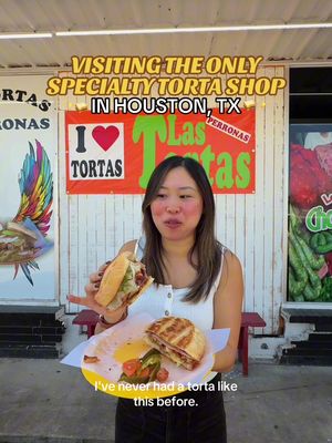 HOUSTON’S ONLY SPECIALTY TORTA SHOP 🥪 Did you know @TortasPerronasHouston is the only torta-focused shop in Houston?! They serve Mexico City–style tortas with thin, perfectly toasted bread, layers of different meats, and absolutely no lettuce. 🥬 And y’all… it’s actually incredible. If you haven’t tried them yet, you need to! They make all of their bread in-house and process their meats themselves, so the taste is one-of-a-kind. Our favorites were the Tortas Hawaiana and Chilanga! While you're there, you also HAVE to give their green chorizo a try! 🌮 They're the only place in Houston that serves it, and the color is not from artificial dye! It's actually from using fresh green Chiles, and it's easily some of the best chorizo we've had! ✨ Fun fact: this is their second location. It used to be their meat-processing space, but so many people kept showing up asking for tortas that they decided to turn half of it into a dining area. 📌 SAVE THIS AND TAG SOMEONE WHO LOVES A GOOD TORTA! —— 📍: Tortas Perronas Express (Spring Branch, 7507 Hammerly Blvd)  #houston #torta #houstonfood #visithouston #houstonfoodie