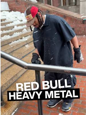A rail so beautiful @Zeb Powell shed a tear 🥲 @Red Bull Snow Heavy Metal Boston goes down today #burton #snowboard #snowboarding 