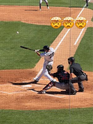 Absolutely demolished 🤯  Spencer sends it out of the Stadium 💪 #yankees #MLB #baseball #spencerjones #homerun 