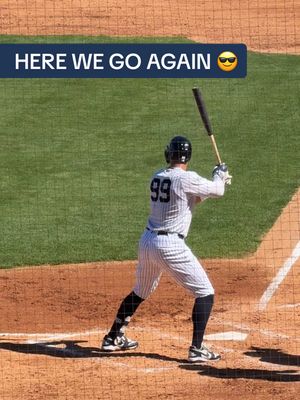 Here we go again 😎  Judge’s first homer of Spring 🔥 #yankees #MLB #baseball #aaronjudge #homerun 