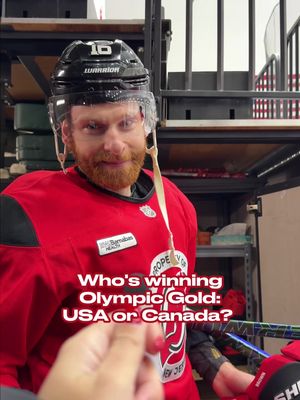 There is only one obvious answer here. #njdevils #WinterOlympics #usa #canada #usavscanada   