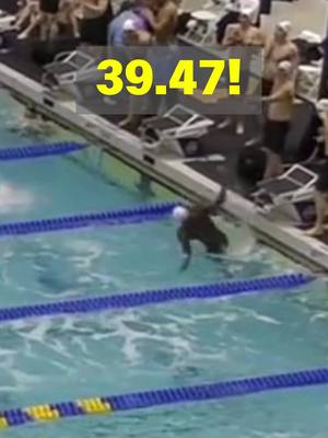 39.47 at SECs… Caeleb Dressel started the fire at Florida but Josh Liendo is currently pouring gasoline on it.  Josh only has Crooks’ 39.36 to catch. 