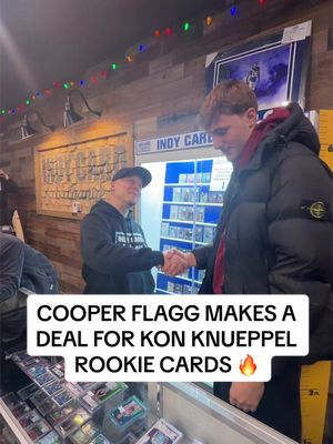 Cooper Flagg just spent $7,000 on Kon Knueppel rookie cards 🔥