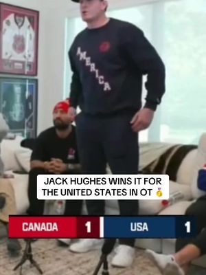 FOR THE FIRST TIME IN 46 YEARS! UNITED STATES HAS WON THE GOAL MEDAL!  2-1 FINAL USA 🇺🇸 #olympics #usa #hockey #canada 