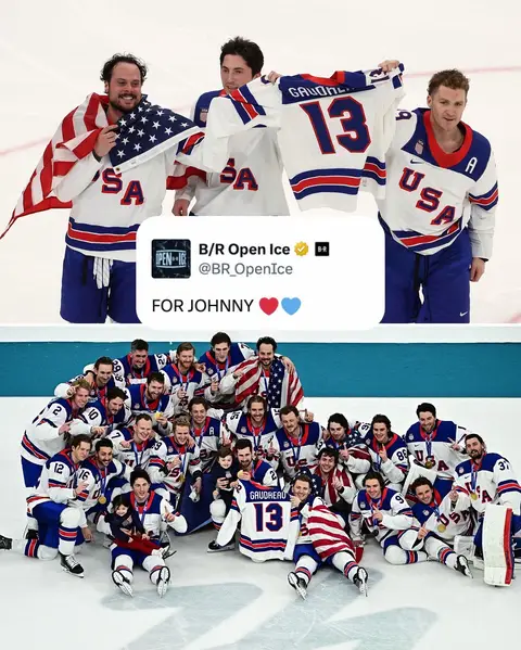 Johnny Gaudreau and his brother, Matthew, were tragically killed in an accident in 2024 #teamusa #hockey #goldmedal #olympics 