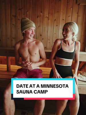 Talk about a unique experience 😳 #50Dates50States #minnesota #dating #midwest #sauna @Sauna Camp 