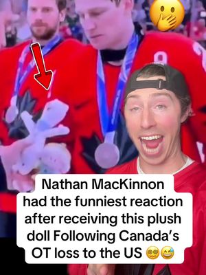Well… This was certainly a moment 😐😵‍💫 #hockey #NHL #olympics #canada #teamcanada 