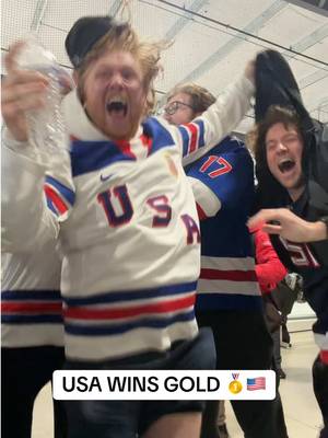 USA WINS GOLD 🥇🇺🇸 HERE’S THE CELEBRATION FROM COLUMBUS, OHIO. #hockey #olympics #usa