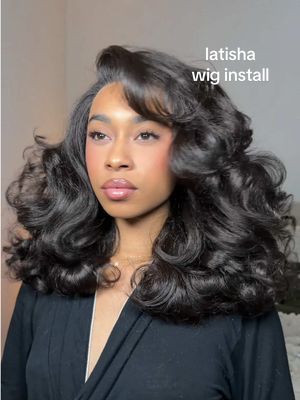 lets switch this thang up. quick wig install as a girl who almost never wears wigs 🤭✨  this is the latisha sensational wig in color 2. its very beginner friendly. requires no customization or styling other than cutting a few inches off if you like it short if im wearing a wigs, its this one bc its gives silk press!!