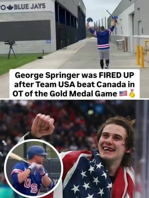 Blue Jays fans aren’t going to be too happy seeing George Springer walking around Spring Training wearing a Team USA jersey 😅 (🎥 via KeeganMatheson / X) #georgespringer #teamusa #usa #usahockey #bluejays 
