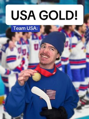 Team USA hockey wins the Olympic GOLD🥇🏒 #olympics #hockey #teamusa #teamcanada #milanocortina2026 