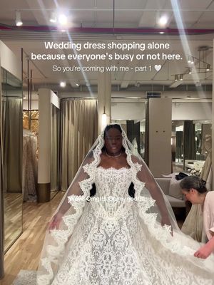Get in, we’re going wedding dress shopping 🤍 the time has come and I’m so excited to take you with me. My family doesn’t live in New York so I’m taking this journey alone 🥹😩 and taking my online family with me to help with this process so it’s not super lonely.  I need help finding the perfect dress and I have about a month to find it as my wedding is this summer.  Please let me know what you truly love and what is a next and why. Love you guys so much and be kind 🤍 Follow along this journey as I need as much help as I can get 🤍  I’m so nervous but  also, I’m so exited!!!  She’s going to be a bride 👰🏾!!!!!!  #WeddingDress #WeddingDressShopping #bridal #weddingtok #blackbride 