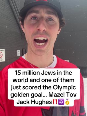 Mazel tov Jack Hughes 👏✡️ #hockey #NHL #olympics #usa #jewish 