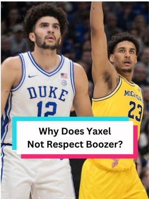Cam Boozer and Yaxel Lendeborg had very different responses after the Duke vs Michigan game. #collegebasketball #MarchMadness #duke #michigan 