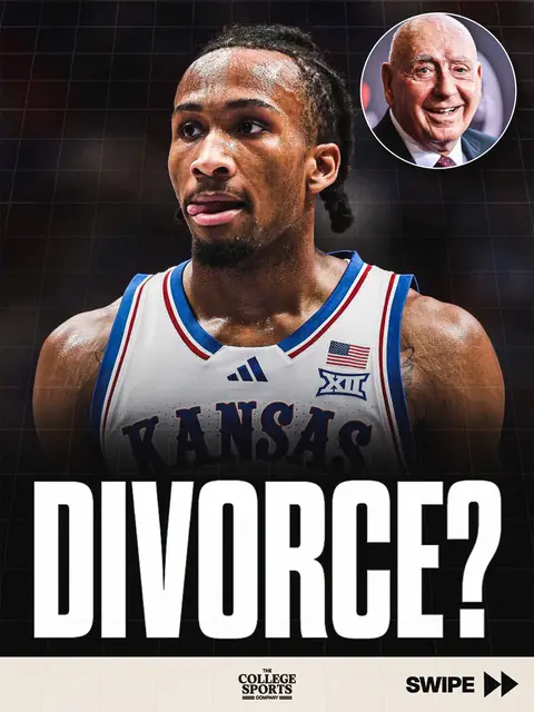 The legend Dick Vitale speaks on the Darryn Peterson-Kansas situation and calls for a divorce between the two 😳 Vitale’s comments come after Kansas got DESTROYED by Cincinnati at home 84-68, and this pic of Darryn Peterson went viral 😬 No matter the context, the symbolism this photo has of the season DP’s had is crazy 🫣 Do you agree with Dickie V or will it work out for the Jayhawks? 👀 (📸 via X: JayhawkTalk) #kansas #rockchalk #basketball #cbb #collegebasketball 