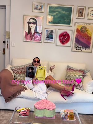 MY PINK PALACE!!!! @Ilsy Mitch Designs really killed it - we had the best time designing my dream apt <3 #fyp #nyc #apartmenttour #nycapartment #apartmentinspo 