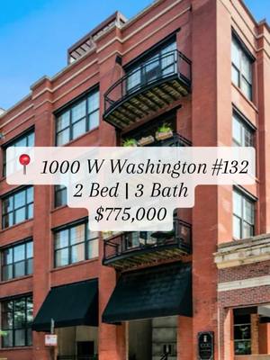 Take a peek in our newest 2 bed, 3 bath. Listing at 1000 W Washington 132. I could not love this unit more especially with all the gorgeous renovations our clients did. DM me if you want to come check it out👀 #westloop #ChicagoRealEstate #CityLiving #LuxuryLoft #realestate 