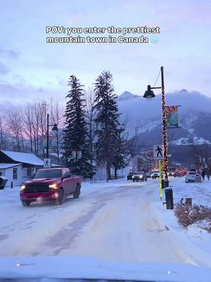 I mean what a dream! ❄️😍✨ #canada #mountaintown 