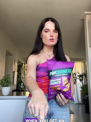 PSA to my housemate, if you’re watching this, the bins need changing (sorry) 💥💞 #ad #PopcornersAU #CinnamonCrunch #new @PopCornersAu 