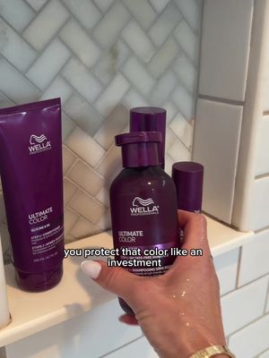 When your hair color requires a flight, maintenance is non-negotiable. This is where @Wella Pro COLOR comes in.  #AD #MakeItYou #MakeItLast #ColorCare #HairRoutine