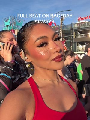 This is my runway & that’s on @urban decay ALL NIGHTER! 🤎| #runnergirl #makeup #halfmarathon #raceday #rnrvegas 