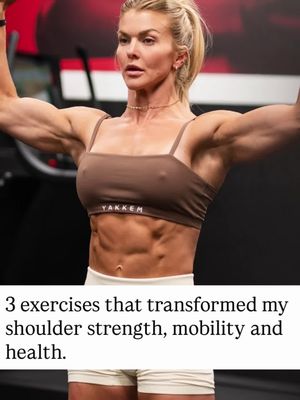 3 exercises that transformed my shoulder strength, mobility and health. @nakedprogram ✅ External Rotator Off the Knee ✅ Head-Supported Trap 3 Raise ✅ Powell Raise You don’t need to use heavy weight to get serious benefits here. Start with 2-3 sets of 8-10 reps, adding these into your upper body days as accessory work. Focus on controlling the eccentric portion of each movement for 4 seconds.
