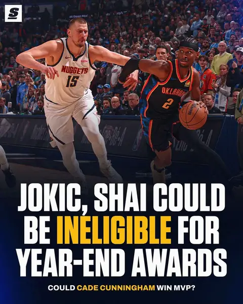 Jokic & Shai could end up falling short of the 65-game threshold for end-of-season awards. So... Cade Cunningham: MVP?? 🤯