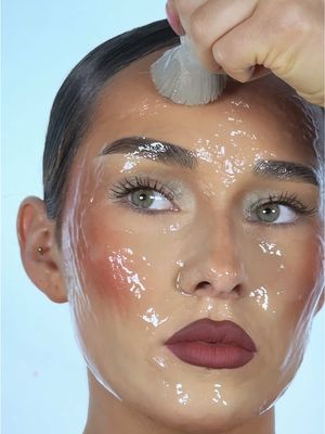 I’m bopping my head to this song as you see this 🪩✨  #peeloffmask #glassskin #peeloffmakeup #trendingmakeup #makeupmakeup 