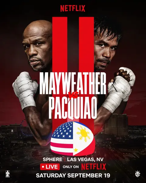 ‼️ FLOYD MAYWEATHER vs. MANNY PACQUIAO ‼️ The first-ever professional boxing match at Sphere in Las Vegas 🔥 Saturday, September 19 LIVE globally only on Netflix #MayPac2 #boxing #floydmayweather #mannypacquiao 
