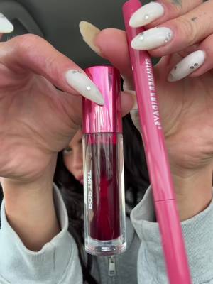 lip of the day: @Hard Candy lip stain in watermelon & @Summer Fridays lip stain in shade rosette 💘