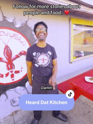Someone drove their car through his restaurant. Since then he’s been calling it New Orleans’ best hole in the wall.  📍 Heard Dat Kitchen  2520 Felicity St, New Orleans, LA 70113 Follow for more stories about people and food. ❤️