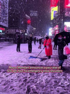 Pay for this weather event starts at $30 per hour and increases to $45 per hour after the first 40 hours worked in a week #nyc #newyork #newyorkcity 