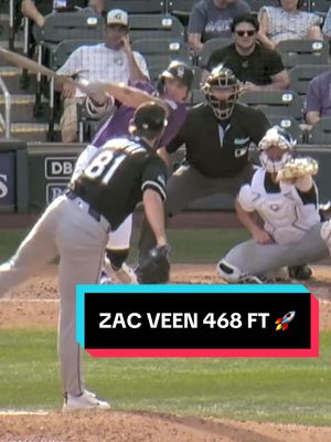 Zac Veen goes 468 FT to walk us off against the White Sox ‼️ #zacveen #rockies #walkoff 
