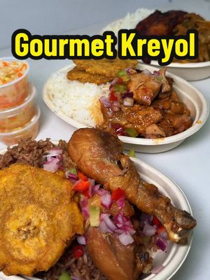Haitian rice bowls available at @Gourmet Kreyol for $10.99! They also have plantain sandwiches, lunch specials, desserts from local bakeries and housemade specialty lemonades.  📍1210 Blue Hill Ave. Mattapan, MA #boston #haitianfood #bostonma #bostonfood 