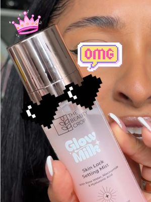 She’s back and she’s better!! God I missed this setting spray! ✨💗🥛 @thebeautycrop  #glowmilk #settingspray #thebeautycrop #tiktokmademebuylt #makeup 