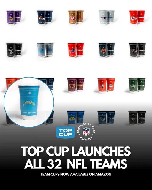 Support your favorite team all year long! Hit the link in our bio to shop now!  #nfl #reusablecups #tailgate