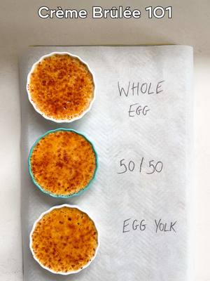 The secret to the best Crème brûlée #baking #desserts #cremebrulee 