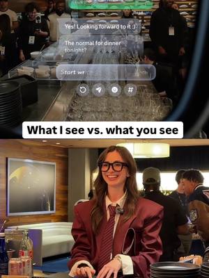 New @raybanmeta glasses are insane! 🤯 #metarayban display 