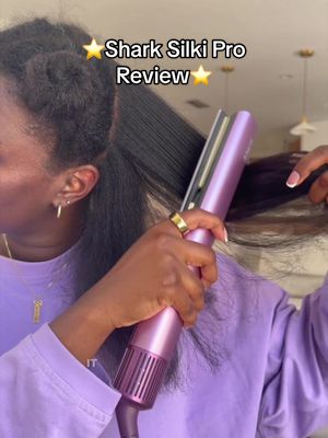 My revair upstairs shaking in the closet 🤭😂 tried the new @Shark Beauty silki pro hairdryer and I love it low keyyyy.