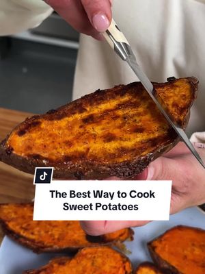 We just found the best way to cook sweet potatoes, thanks to @Noelle ❀ Motherhood! This is the only way we’re going to eat them from now on. 🥔 Find out more ways to cook sweet potatoes at the @allrecipes bio! 🧡 🎥: Nicole @NicoleMcLaughlin  #potatoes #sweetpotato 